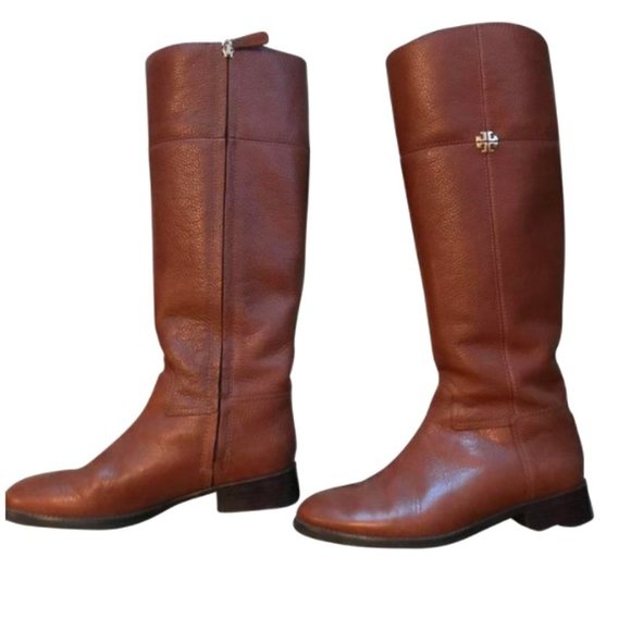 Tory Burch Shoes - Tory Burch Jolie Riding Boots Leather Saddle 8